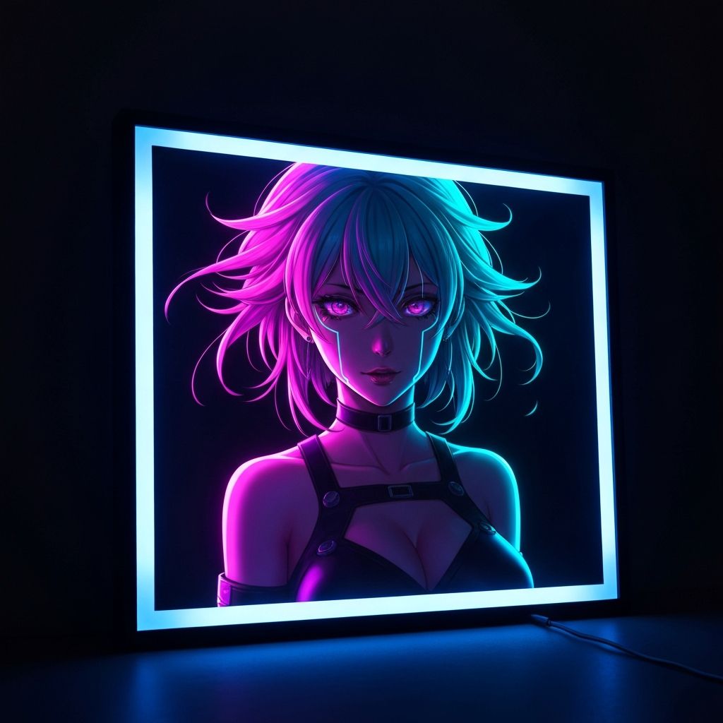 Custom Anime Frame - Neon Edition