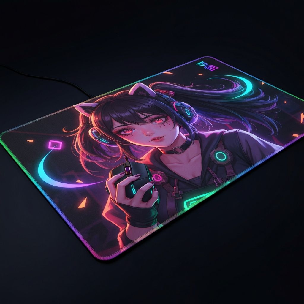 Gaming Mouse Pad - Anime Design