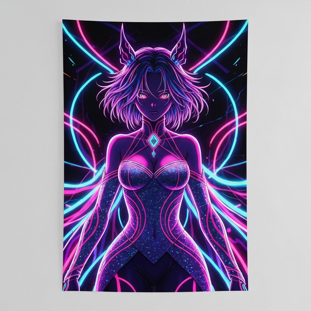 Anime Wall Poster - Neon Series